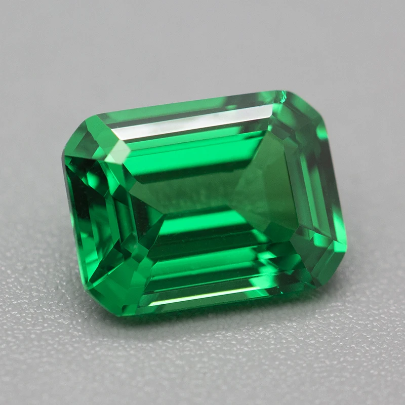 Emerald Green Lab-Created Yttrium Aluminium Garnet Stones - Emerald Cut Gems
