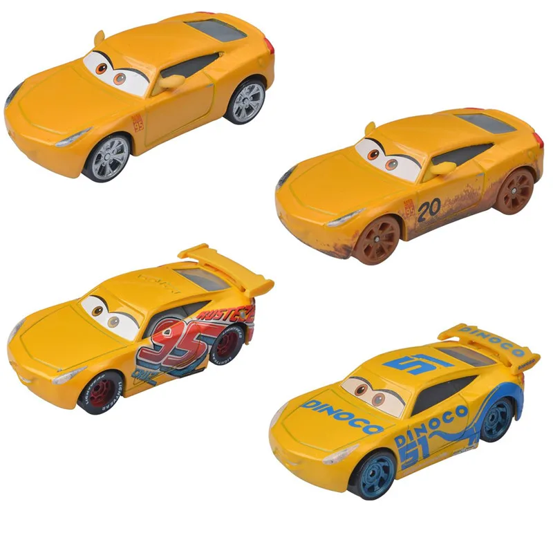 Disney Pixar Cars 3 Lightning McQueen Cruz Ramirez 1:55 Diecast Vehicle Metal Model Car Toy For Boy Gift