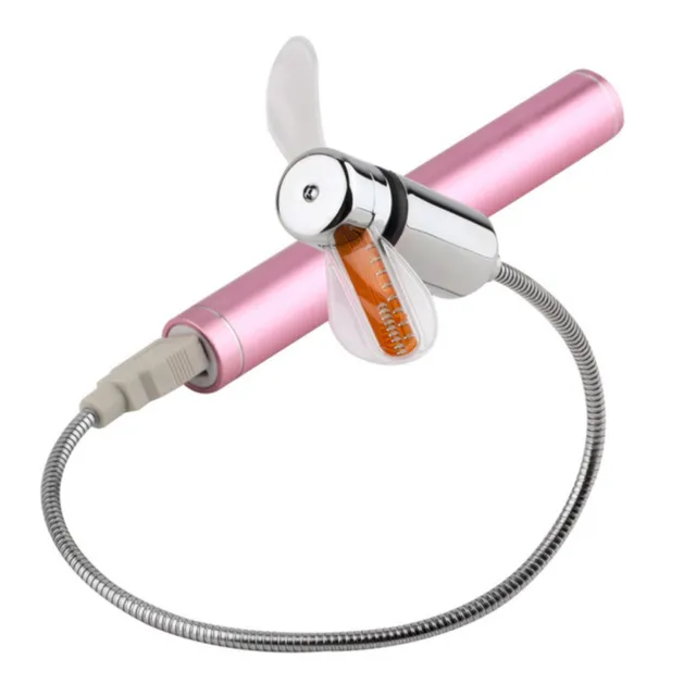 Hand Mini Usb Ventilátor Hordozható Eszközök Rugalmas Led Óra Hűvös Laptop Pc Notebook Valós Idejű Megjelenítés Tartós Állítható - Image 3