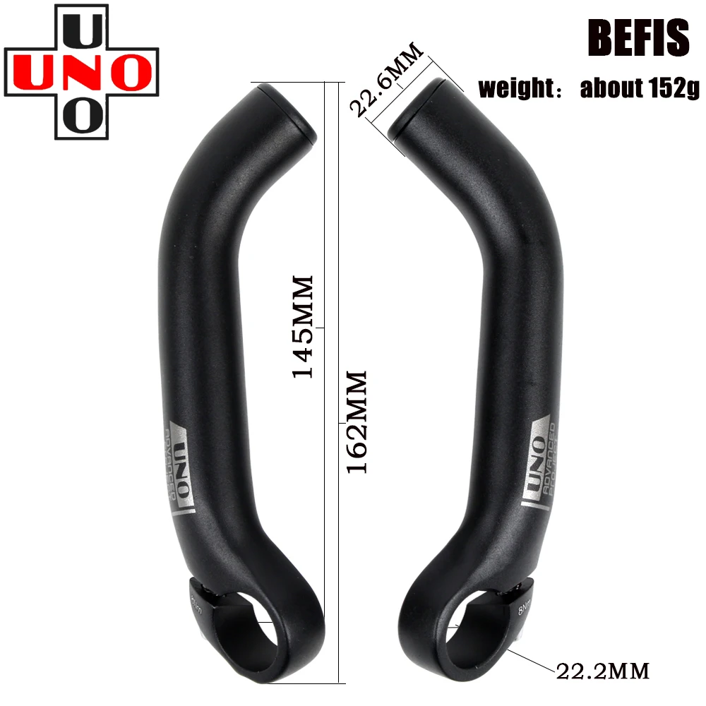 Mountain Bike Handlebars UNO-Aluminum Alloy 6061 Auxiliary Riding Horn Rest Bar Ends Bike Accessories