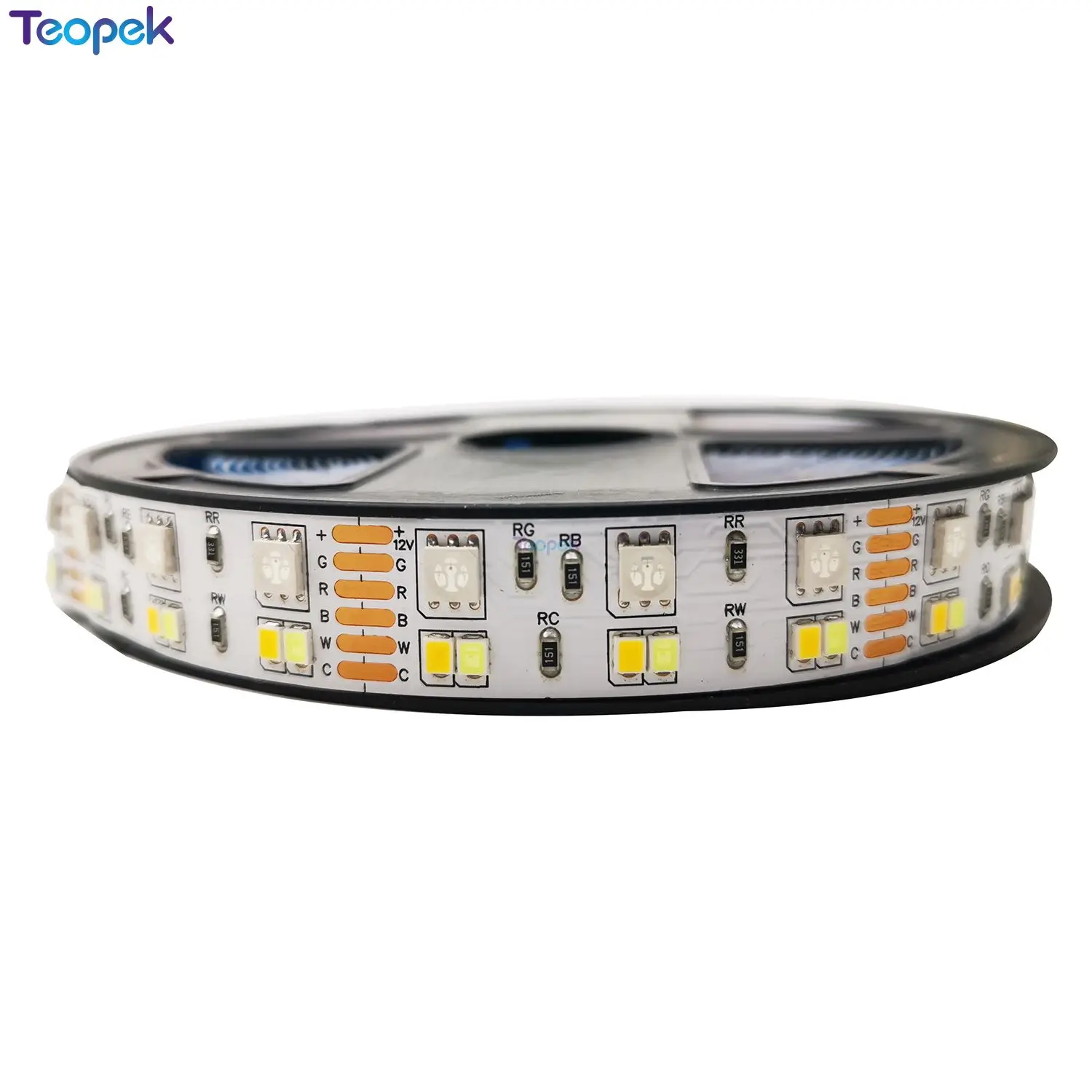더블 행 5050 + 2835 RGBCCT Led 스트립 DC12V 180LED/m 5 메터/몫 rgbww LED 스트립 테이프 빛 침대 룸 거실