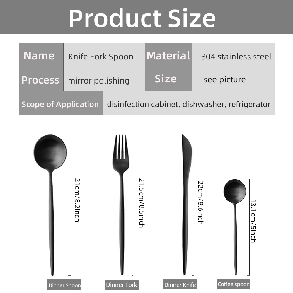 Western Dinnerware Set Stainless Steel Cutlery Set Fork Knife Spoon 24pcs cutlery set western style cutlery set stainless steel cutlery set