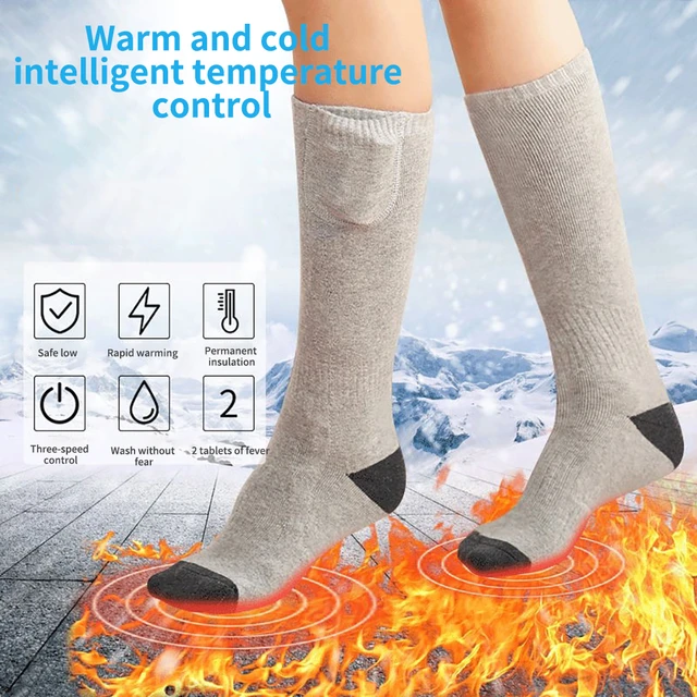 MOBILE WARMING Chaussettes chauffantes en laine unisexe