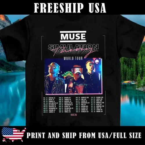 Freeship Hot Muse Band Album Tour New Rare S 235Xl T Shirt 1 D1438 Maniche Lunghe O Corte