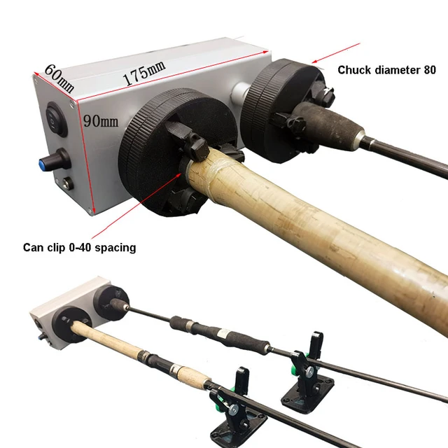 Upgrade Winding Epoxy Glue Machine Fishing Rod Winding Machine DIY