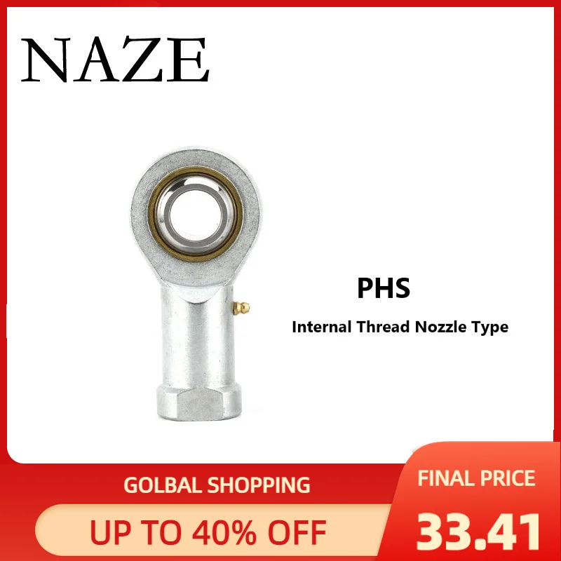 

NAZE 1PC SI30TK/PHS30/SA30TK/POS30 With oil nozzle Rod End Joint Bearings left or right hand female thread Rod body bearings