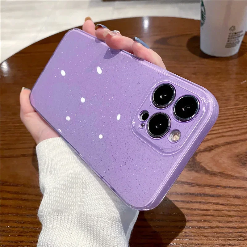 Фото Блестящий Мягкий чехол из ТПУ для IPhone 14 Pro 13 12 11 Pro Max X XR XS Max №2