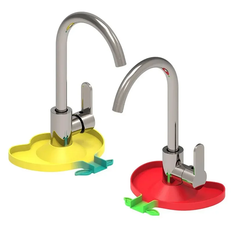 1pc Multifunctional Silicone Faucet Draining Mat, Splash-proof &  Anti-overflow For Kitchen Sink