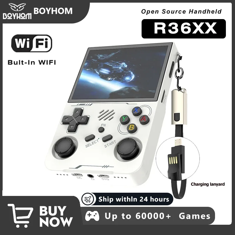 R36S updated R36XX Retro Handheld Game Console Linux ARKOS 3.5Inch IPS Screen Portable Pocket Video Player Wi-Fi Games Kid Gift 1