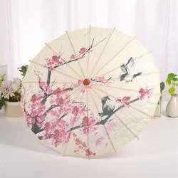 Bamboo Oiled Paper Japanese Decorative Umbrella for Costumes and Photography Prop (As shown)