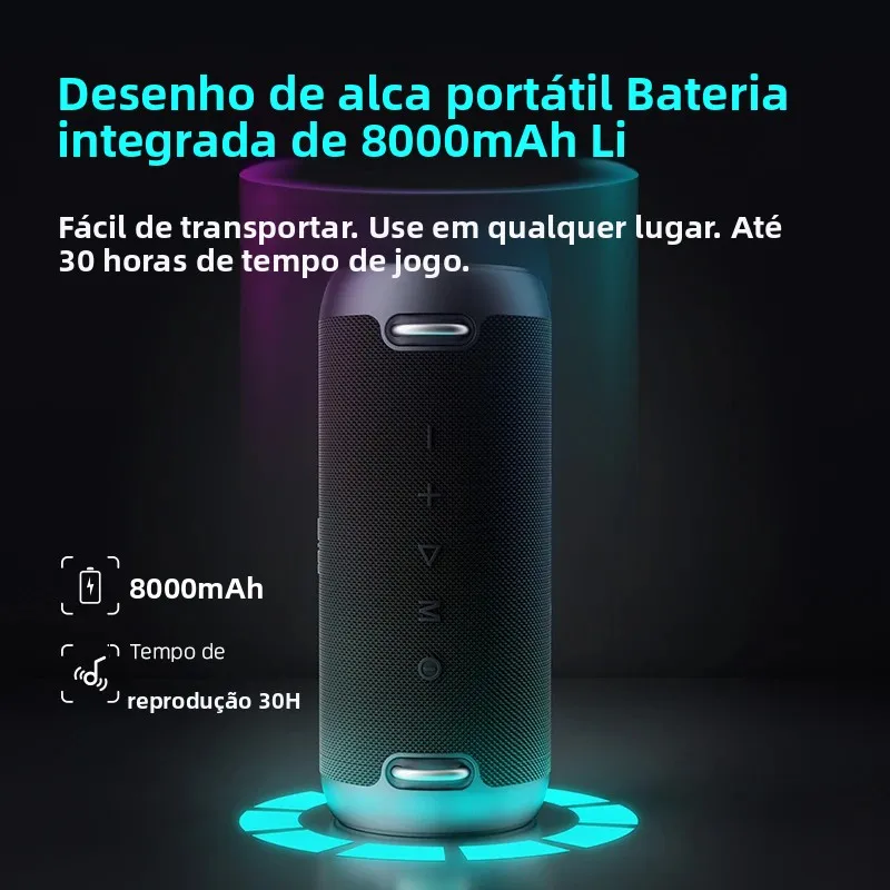 Caixa de Som Bluetooth Sem Fio MIFA 60W, Amplificador Classe D, Super Bass, Caixa de Som Portátil Resistente para Camping, Festa, Viagem e Uso Interno