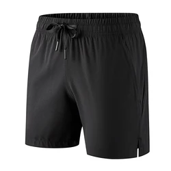 Men's Quick Dry Breathable Running Shorts - Summer Gym & Outdoor Sportswear - XXXL(75 kg - 85 kg) (Black)