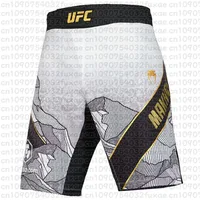UFC Mixed Martial Arts Sports Shorts Printing Men MMA Makhachev Same Style Shorts Boxing Quick Drying Fitness Casual Shorts MOTO