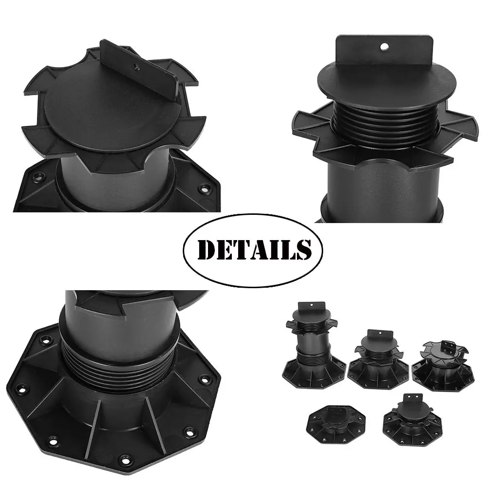 Floor Support Pedestal 1 PC Pedestal Bearing Terrace Bearing Height-adjustable Slab Decking Boards WPC Wood