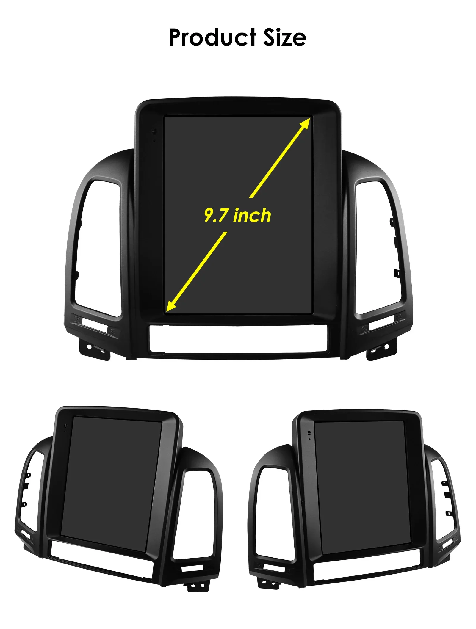 Hizpo Android für Hyundai Santa Fe 2 2006-2012 Auto Radio Stereo Multimedia Player GPS Navigation Carplay Android Auto 2din DVD – Detail 38