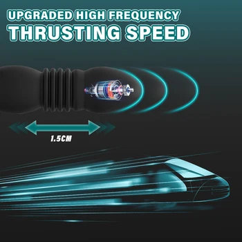 Telescopic Vibrating Butt Plug Anal Vibrator Wireless Remote Sex Toys for Women Ass Anal Dildo Prostate Massager Men Buttplug 3