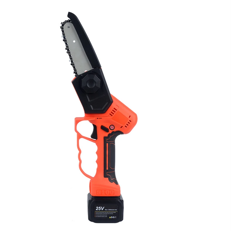 2023 High quality mini electric 25v cordless lithium battery chain saw chainsaw