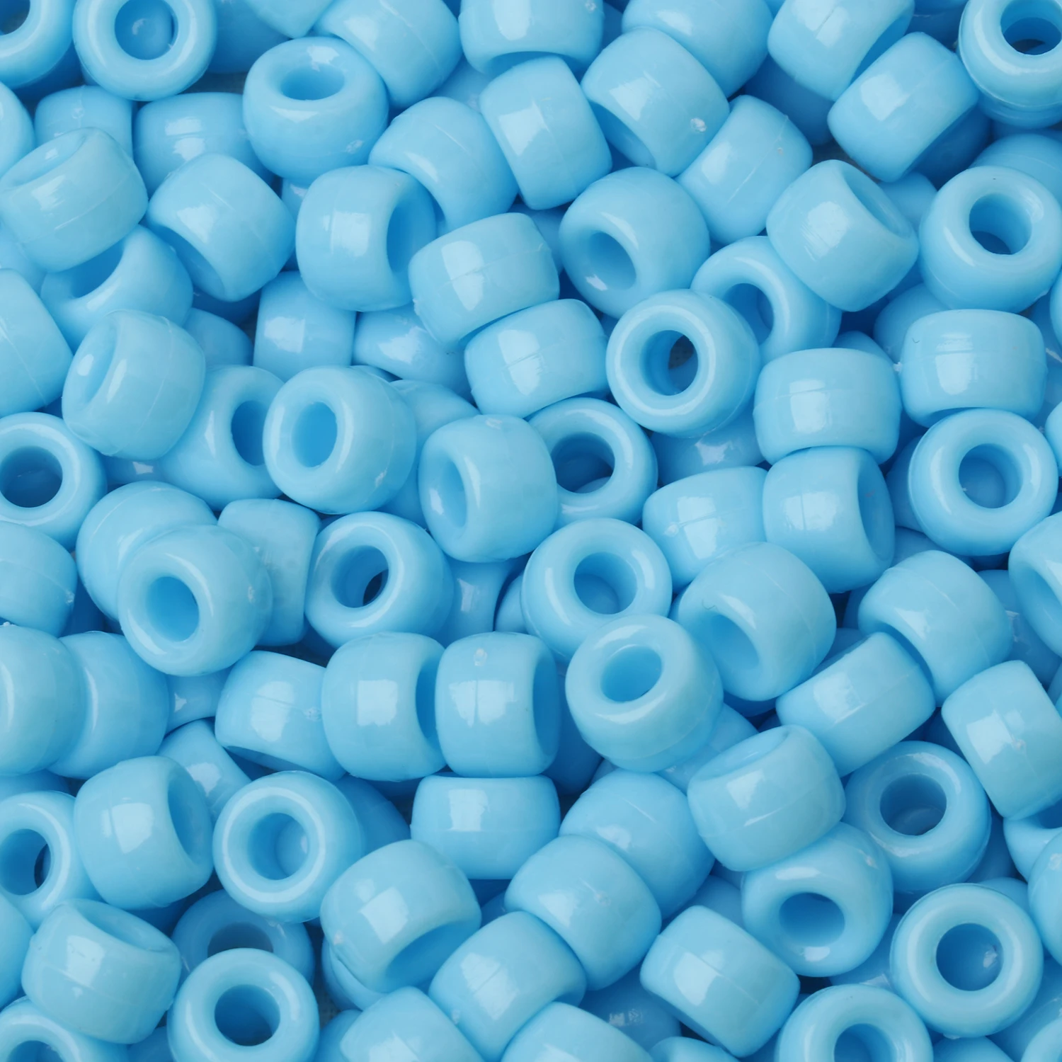 Set of 100 Luminous Acrylic Pony Beads – Large Hole Spacer Beads for DIY Crafts, Jewelry, Bracelets, and Hair Accessories