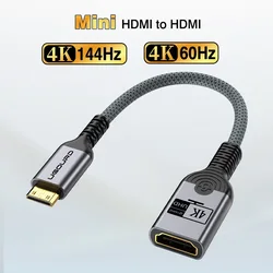 Ultra HD Mini and Micro HDMI to HDMI Adapter and Converter - Bi - Directional Support (Mini HDMI to HDMI)
