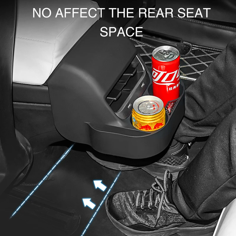 For Tesla Model 3 Model Y 2023 Accessories Rear Seat Air Vent Car Cup Holder Drink Bottle Organizer Multi-Function Holders New