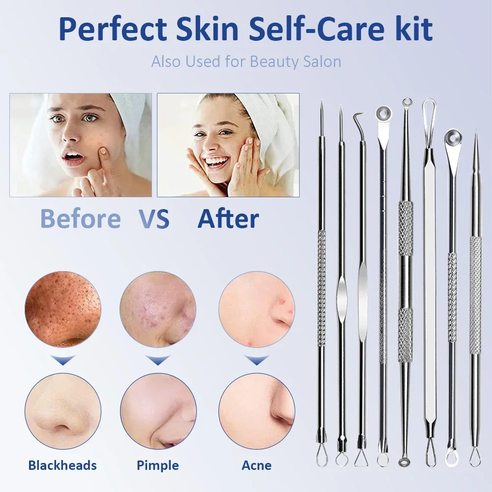 Professional Acne And Blackhead Removal Tool Kit For Face Care_voghion.com