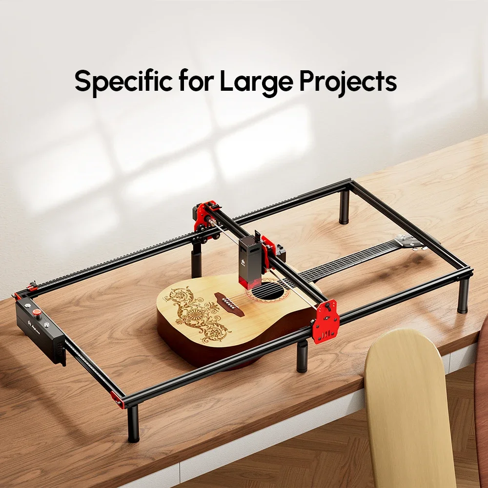 AlgoLaser 10W 85x40CM Working Size Laser Engraver Cutter Business Tools Recorder Mobile Phone Control CNC Machine Printer Marker