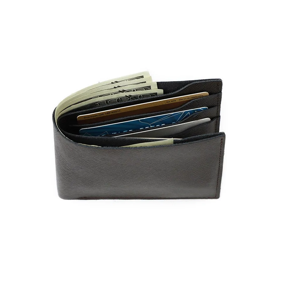 Slim Men's Leather Wallet with Multiple Card Slots