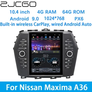 ZJCGO Car Multimedia Player Stereo GPS DVD Radio Navigation Android Screen System for Nissan Maxima A36 2015 2016 2017 2018 2019