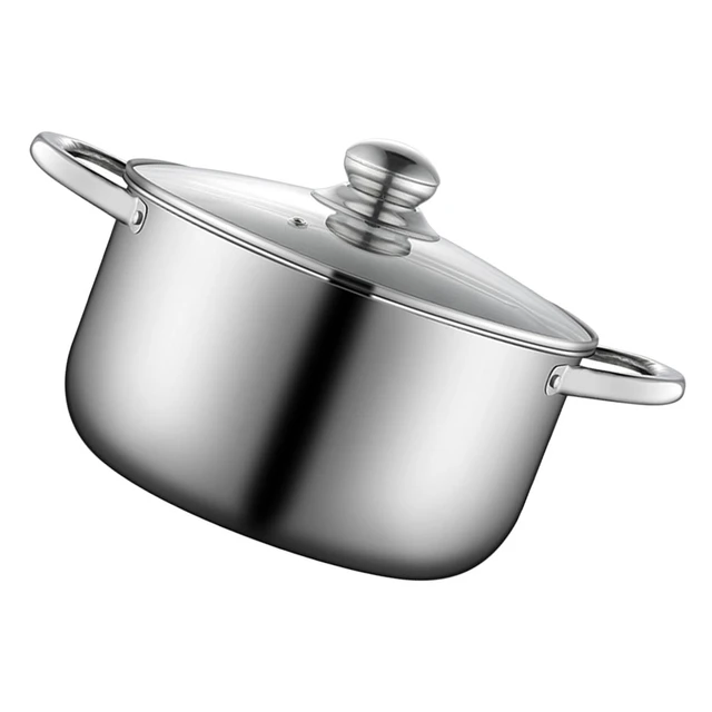 Induction Stainless Steel Casserole Dish Stock Pot Dish Stew Soup