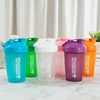 400ml Portable Protein Powder Shaker Bottle Leak Proof Water Bottle for Gym Fitness Training Sport Shaker Mixing Cup with Scale 4