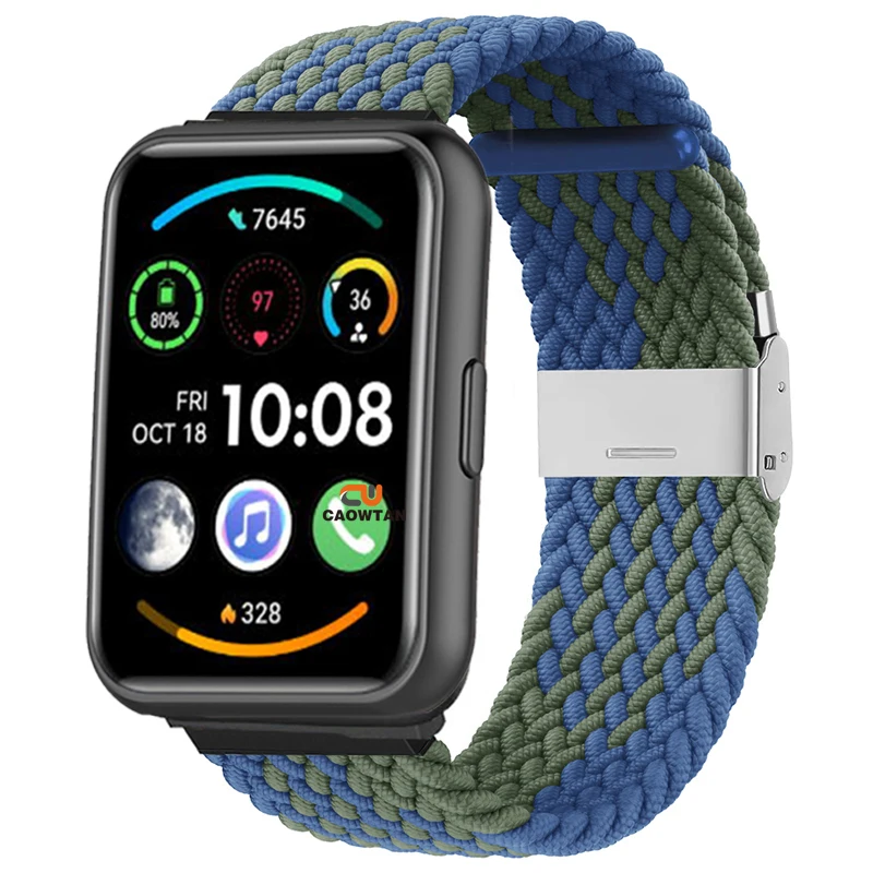 Braided Nylon Loop Strap - Woven Elastic Wristband Replacement Bracelet
