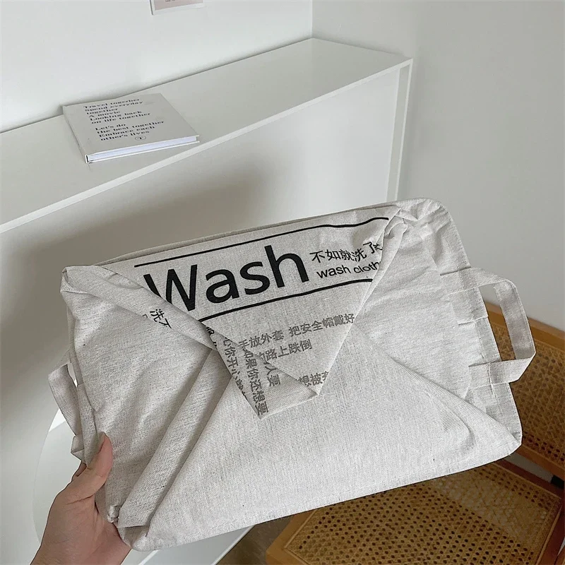 Simple Dirty Laundry Basket Foldable Square Storage Bucket Household Clothing Children Toy Organizer Laundri Hamper with Handles laundry basket,portable hamper