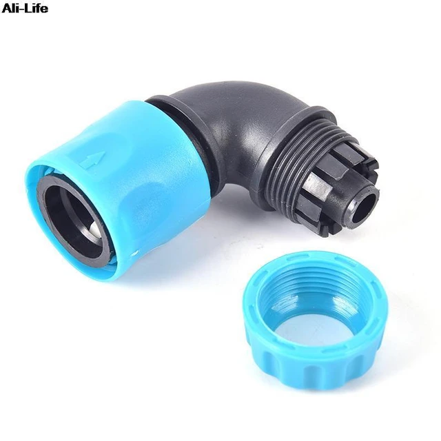 1/2 Hose ABS elbow quick connectors Gardening Irrigation Car Wash Hose  Fast Rapid Elbow Joint Garden Water Connector - AliExpress