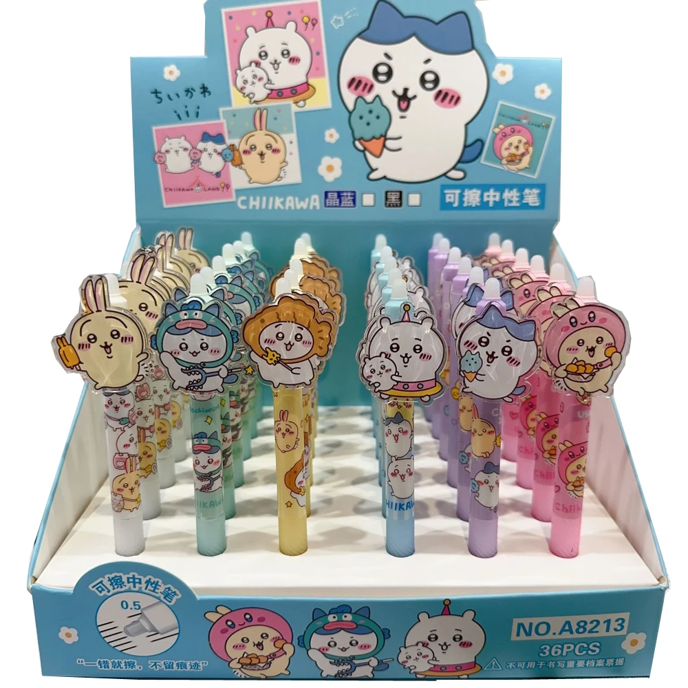 6pcs Chiikawa Pendant Gel Pen Cartoon Cute High-value Pendant Ornaments Press Signature Pen Student Stationery Wholesale 2