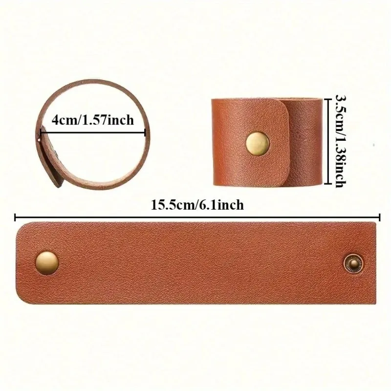 Artificial Leather Napkin Rings Ideal for Table Decoration in Home Kitchen Holiday Thanksgiving Restaurants Cafes and Hotels