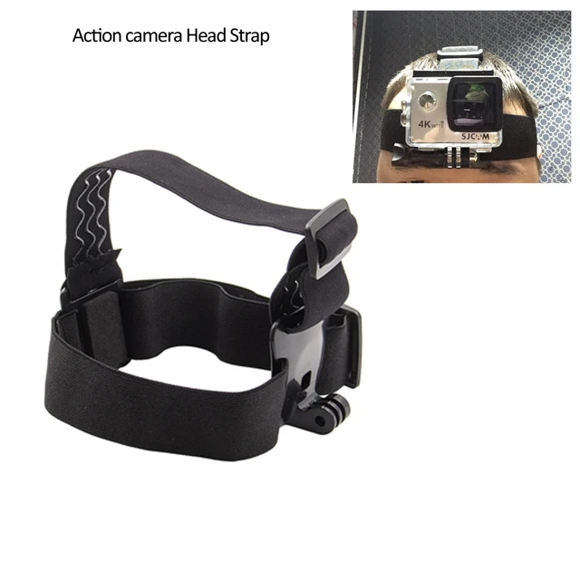 Kit D'accessoires de Caméra D'action Universel 5 en 1 pour Caméras de Sport  Gopro Support de Sangle de Tête/harnais de Poitrine/bâton de Selfie pour