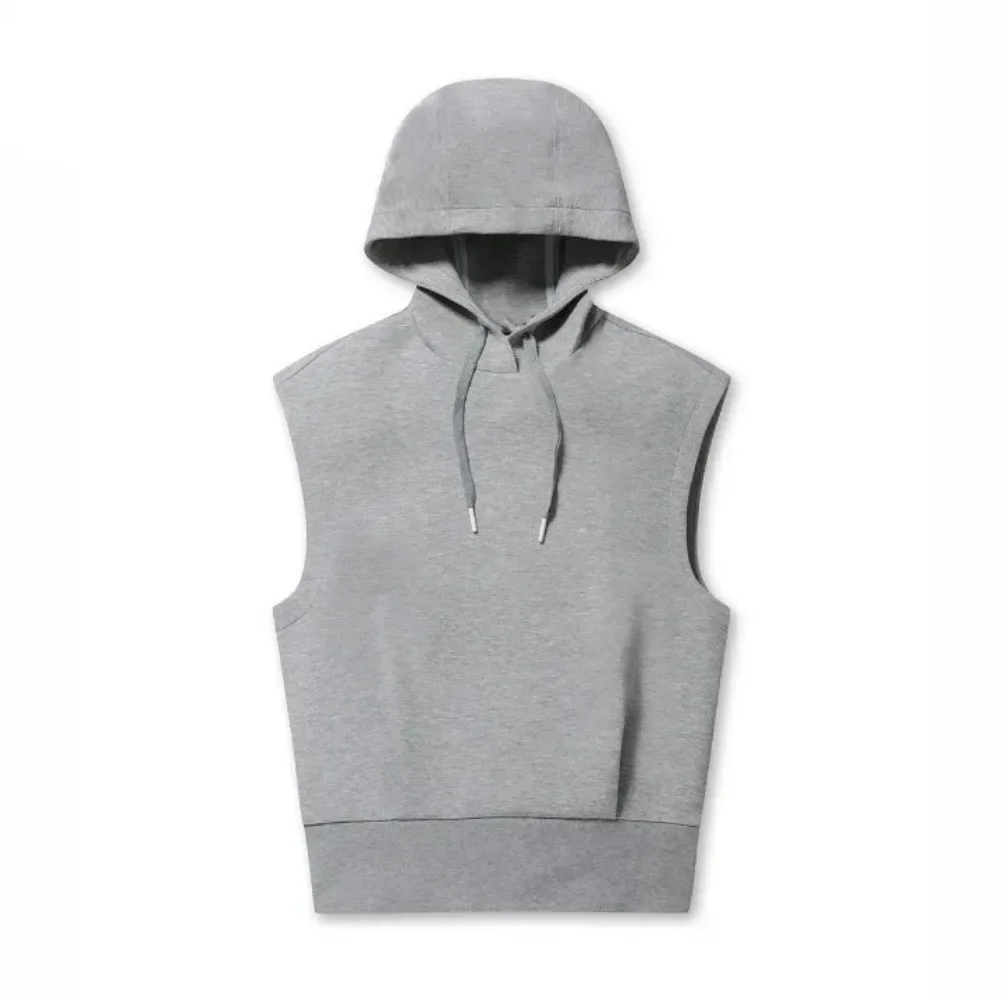 

Korean Women's Top 24 Autumn Hooded Pullover Sleeveless Sports Vest