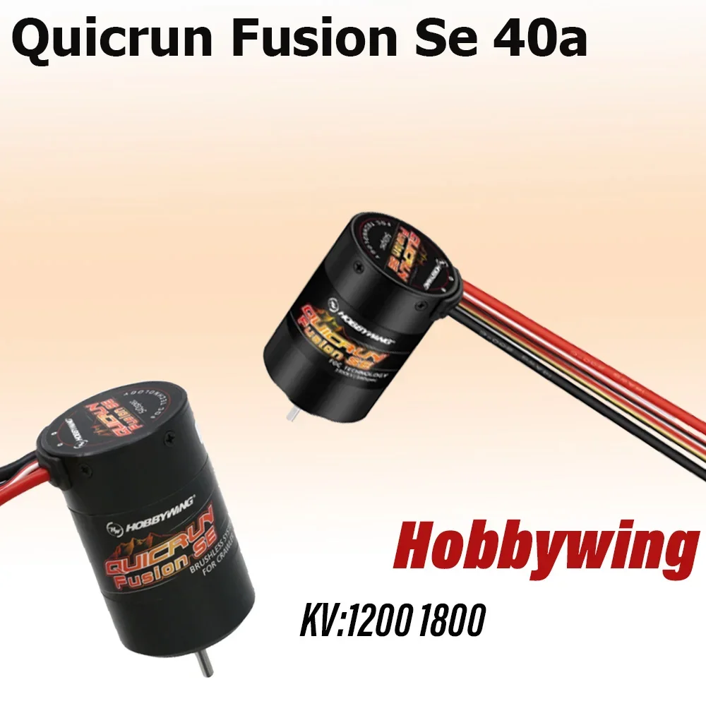HobbyWing QuicRun 퓨전 Se 540, RC 1/10 클라이밍 카용 센서 모터 내장, 40A ESC, 2 인 1, 1800KV, 1200KV, 신제품