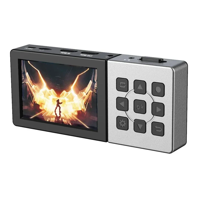 Video Capture Card Ezcap273 1080P 60fps Game Recording HDMI Video Capture Card with Display Screen Speaker HDMI Loop To TV Monitor 1 Button Record