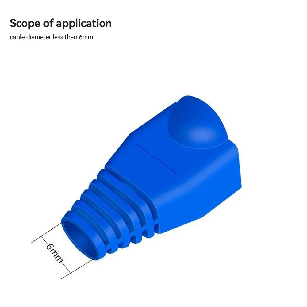 Cappucci assortiti per cavi Ethernet distribuiti per la visione