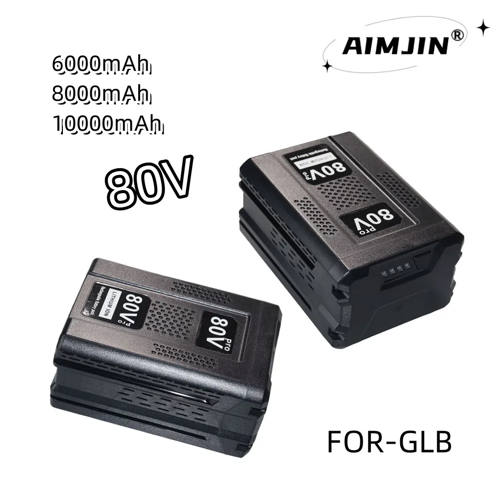 

80V 6000mAh/8000mAh/10000mAh For Greenworks Lithium Lon Battery Replacement Battery GBA80200 GBA80250 GBA80400 GBA80500