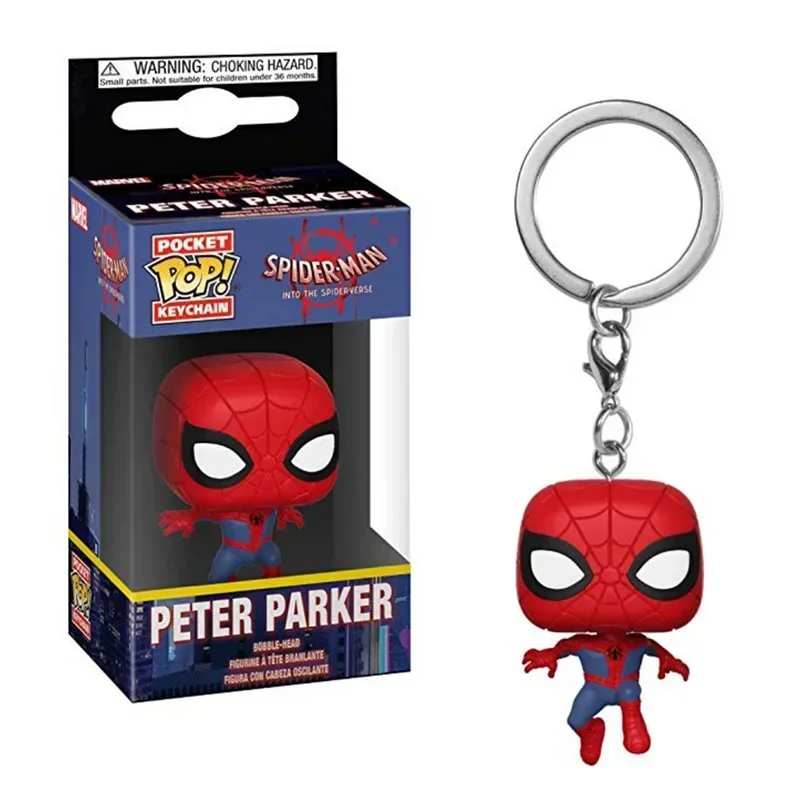 thumbnail image 4 of Llavero de bolsillo Funko pop completo SPIDER MAN Marvels Spider-gwen Zomie Hunter Spidey juguetes figura modelo juguetes niños regalo de cumpleaños, 4 of 5