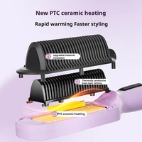 Brosse lissante à ions négatifs 2 en 1, lisse et boucle, anti-frisottis, 3 réglages de température pour tous types de cheveux 3