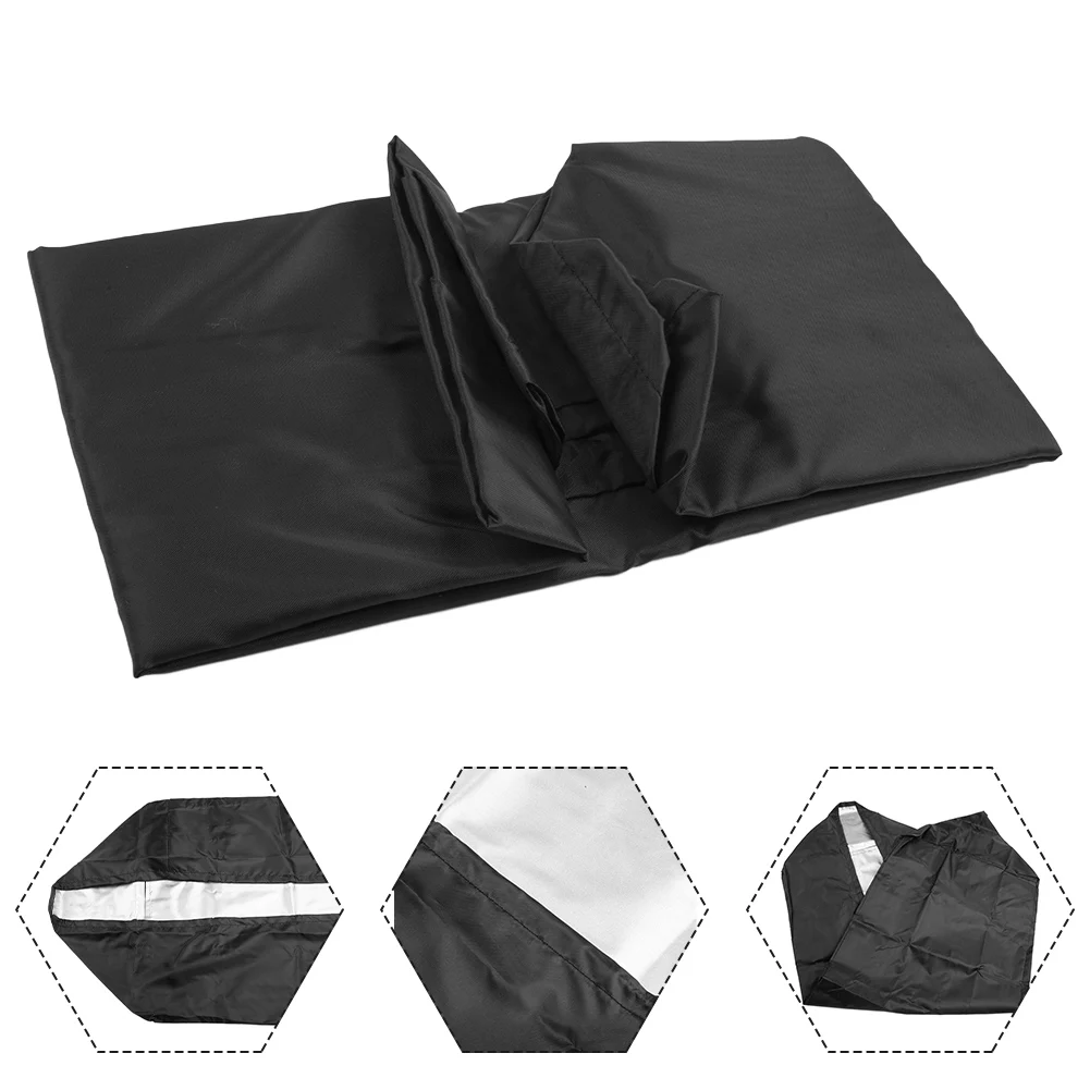 BBQ Cover Outdoor Dustproof Waterproof Duty Grill Covers 100x47x25cm Rain Protective Outdoor Barbecue Cover Round Bbq Grill