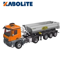 NEW KABOLITE 1/14 Scale 5801 RC Metal Tractor Truck With Trailer 4x4 RC Toys Painted Assembled Cars Vehicle Motor Model 1