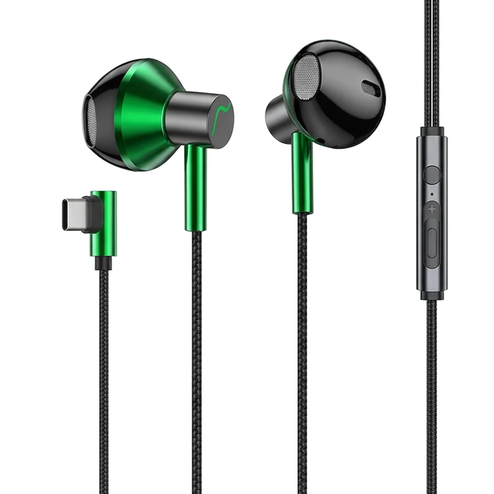USB-C HiFi Stereo Wired Headphones with Surround Sound
