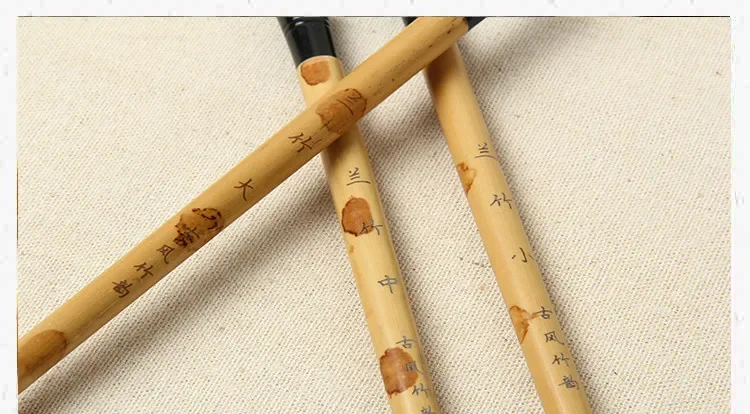 3 Teile/satz Chinesische Kalligraphie Pinsel Stift Wiesel & Wolle Haar Künstler Schreiben Zeichnung Pinsel für Student Caligrafia Schule Liefert – Detail 4