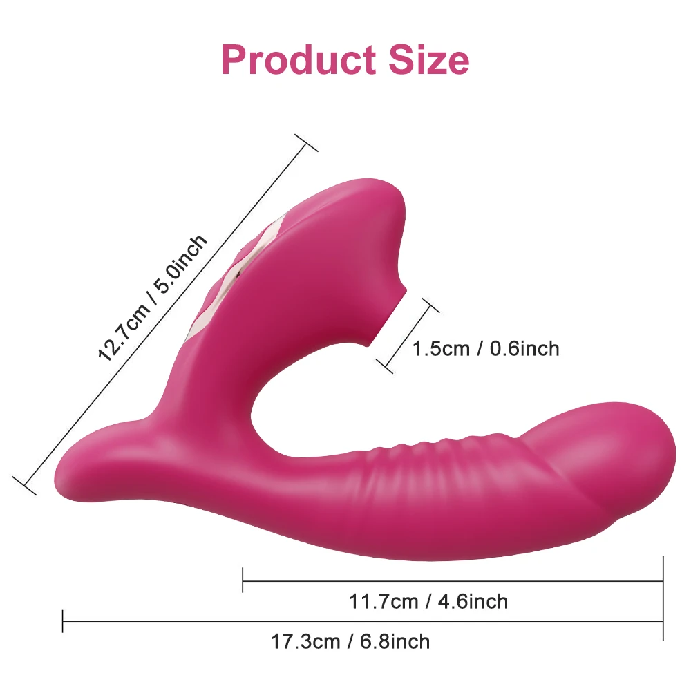 in 1 2 Sucking G-spot Vibrator per le donne Clit Sucker Aspirazione orale Stimolazione del clitoride Masturbazione femminile Suckg oris_voghion.com