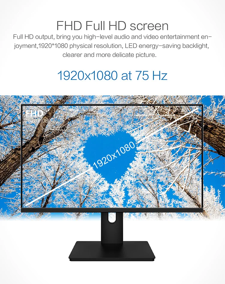  Ʈ 귡Ŷ  100HZ IPS ÷, 24 ġ FHD 2560*1440, HDMI 2.0 + VGA +  Ʈ ũž ȭ, HDR10