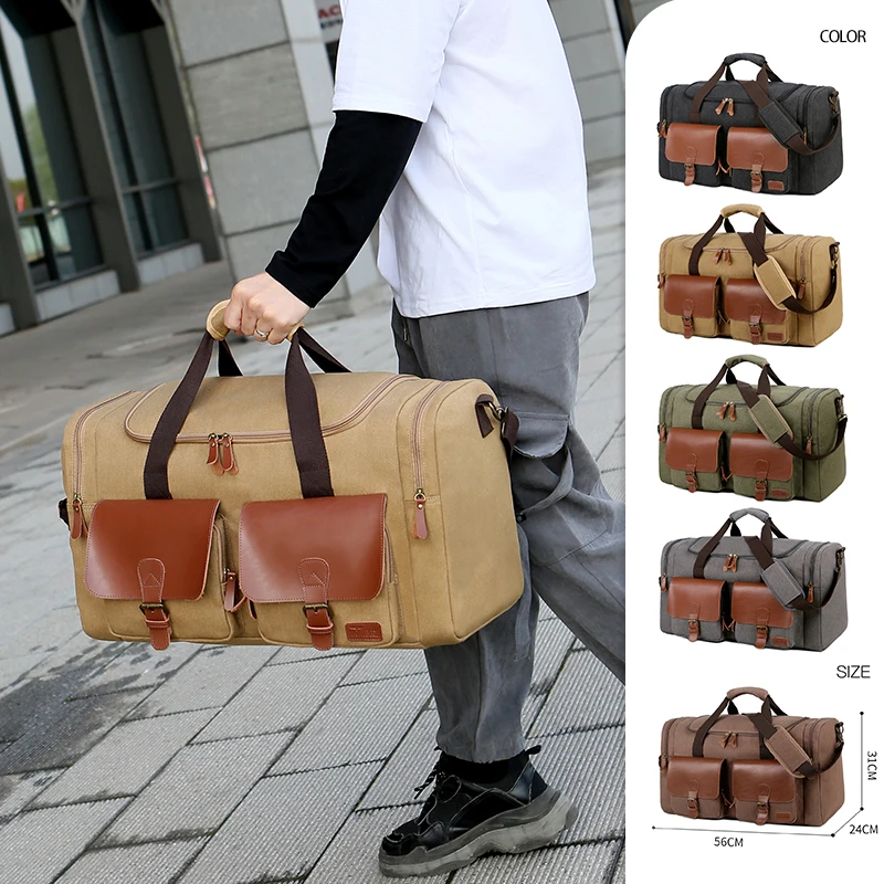 Man Travel Bag Duffle Bag Canvas Crossbody Shoulder Bag Luggage Bag Weekend  Bag Overnight Bag Best Gift For Husband Boyfriend - Travel Tote - AliExpress